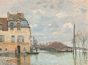 Port-Marly の洪水 作： Alfred Sisley