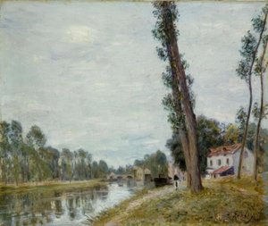 川の風景 作： Alfred Sisley