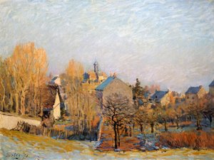 ルーベシエンヌの霜、1873年。 作： Alfred Sisley