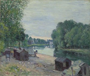 ロインの端にある小屋。 Cabanes au bord du Loing、1896