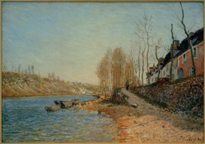 サン＝マンメスの白十字 作： Alfred Sisley