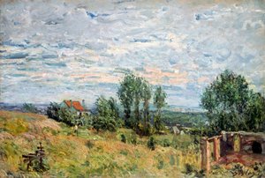 La briqueterie (ブリックフィールド) 作： Alfred Sisley