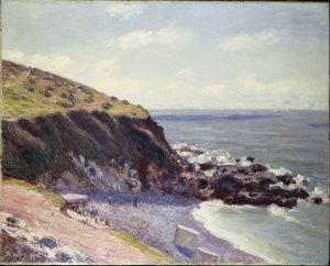 レディーズコーブ、ラングランドベイ、1897年 作： Alfred Sisley