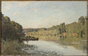 ブージヴァルの風景、1873 作： Alfred Sisley