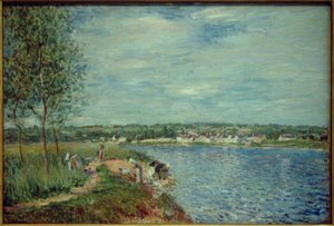 シャンパン近くのワッシャー 作： Alfred Sisley