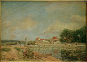 サン・マンメスのロアン・ダム 作： Alfred Sisley