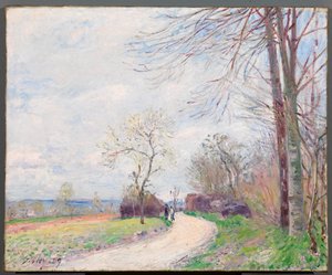 Chemin des Buttes（春） 作： Alfred Sisley