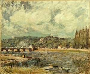 セーヴルの橋 作： Alfred Sisley
