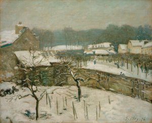 雪の中でルーベシエンヌ（マルリーの雪気分） 作： Alfred Sisley