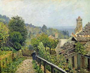 ルーヴェシエンヌ、または1873年、マーリーのハイツ 作： Alfred Sisley