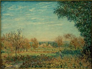 9月の朝 作： Alfred Sisley
