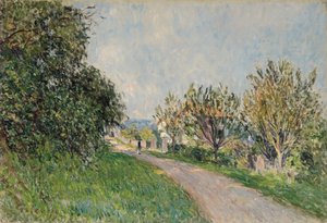 セーヴル近郊の小道、1879年 作： Alfred Sisley
