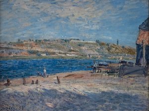 サン・マメスの川岸 作： Alfred Sisley