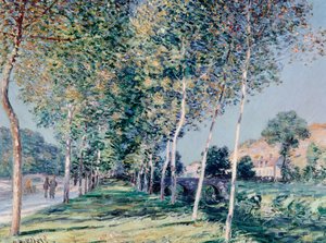 ルーヴシエンヌへの道 アルフレッド・シスレー (1839-1899) 作： Alfred Sisley