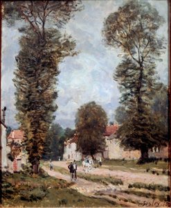 ベルサイユへの道 作： Alfred Sisley