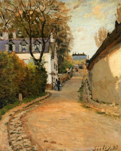 Rue de la Princesse、Louveciennes、北向き、1873年頃（キャンバスに油彩）