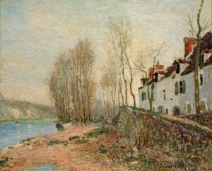 サン・マム、ラ・クロワ・ブランシュ 作： Alfred Sisley