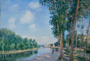 サン・マメス。 1892年6月サンシャイン 作： Alfred Sisley