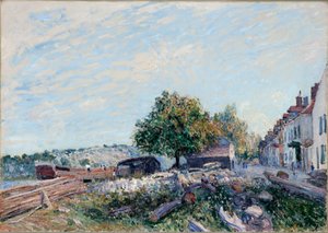 サン・マメス。朝、1884 作： Alfred Sisley