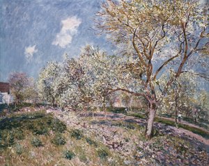 春のベヌー、1880年 作： Alfred Sisley