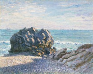 ストアーズ・ロック、レディーズ・コーブ、夕方」1897年 作： Alfred Sisley