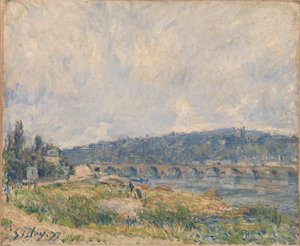 セーヴル橋 (セーヴル橋) 作： Alfred Sisley