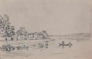 バンクスオブロイン、1880年代、1946 作： Alfred Sisley