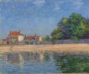 サンマメス、Loingの銀行 作： Alfred Sisley