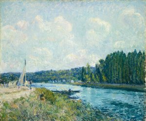 オワーズの銀行、18771878。 作： Alfred Sisley