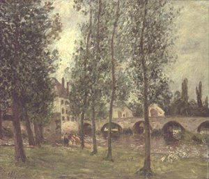 モレの橋 作： Alfred Sisley