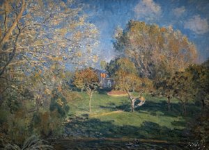 オシェデの庭 作： Alfred Sisley