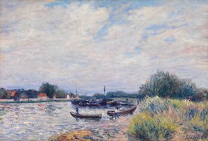 サン・マンメのロワン、1859-99年頃、油彩・カンヴァス 作： Alfred Sisley