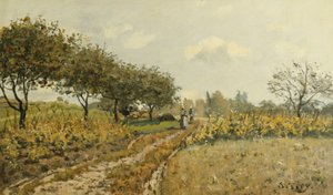田舎の道;田舎の道、1876 作： Alfred Sisley