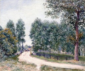 サンマムの道-朝 作： Alfred Sisley
