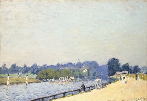 ハンプトンコートへの道。ラルートデハンプトンコート、1874