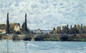 ブージヴァルのセーヌ川、1873年 作： Alfred Sisley