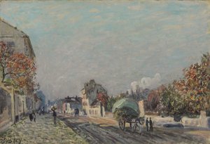 マーリーの通り、1876 作： Alfred Sisley