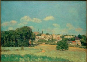 マルリールロワ、太陽の効果のビュー 作： Alfred Sisley