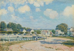 マーリーの水飲み場、1875 年。 作： Alfred Sisley