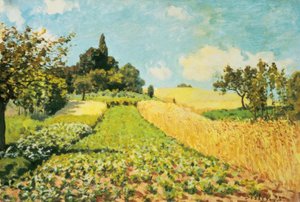 小麦畑 作： Alfred Sisley