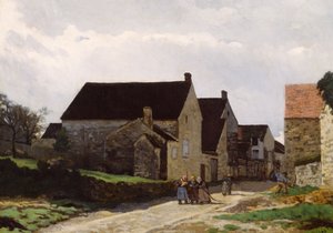 森に行く女性 作： Alfred Sisley