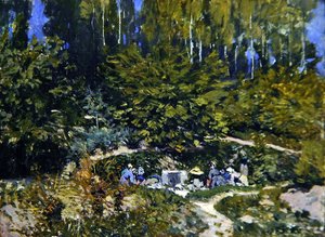 女性の洗濯 作： Alfred Sisley