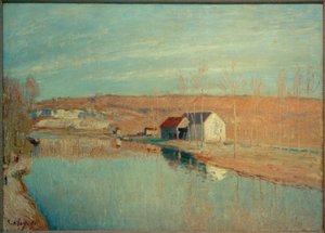 ロアンとサンニカイスのコトー-ソレイユドゥマルス 作： Alfred Sisley