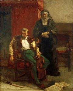 A.Stevens、（ミュージシャンの）落胆 作： Alfred Emile Stevens