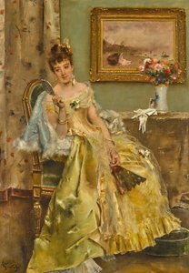 媚態。 作： Alfred Emile Stevens