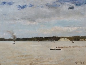 オンフルール湾。 1891