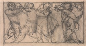 ケルビムのグループ (フリーズのデザイン?) 作： Alfred Emile Stevens