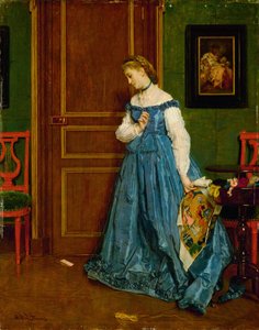 ためらいマダム・モントー、c。 1867年。 作： Alfred Emile Stevens