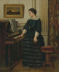 欠席。 作： Alfred Emile Stevens
