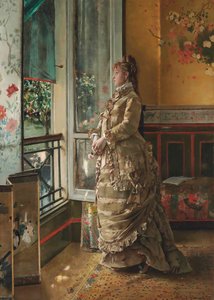 メランコリー、1876年。 作： Alfred Emile Stevens